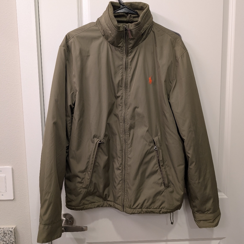 Ralph Lauren Olive Green Insulated Bomber Style Jacket for Men